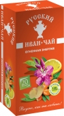 Русский Иван-чай "Огненная энергия", 20х1.5г, ферментированный иван-чай облепихой, имбирём и лимоном. Без кофеина в пакетиках