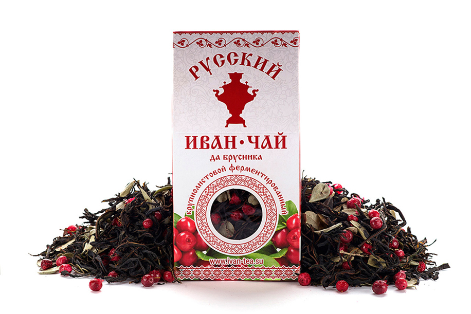 Russian Ivan Tea (Russian Willow herb Tea) with cowberry