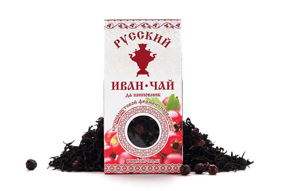 Russian Ivan Tea (Russian Willow herb Tea) with rose hips