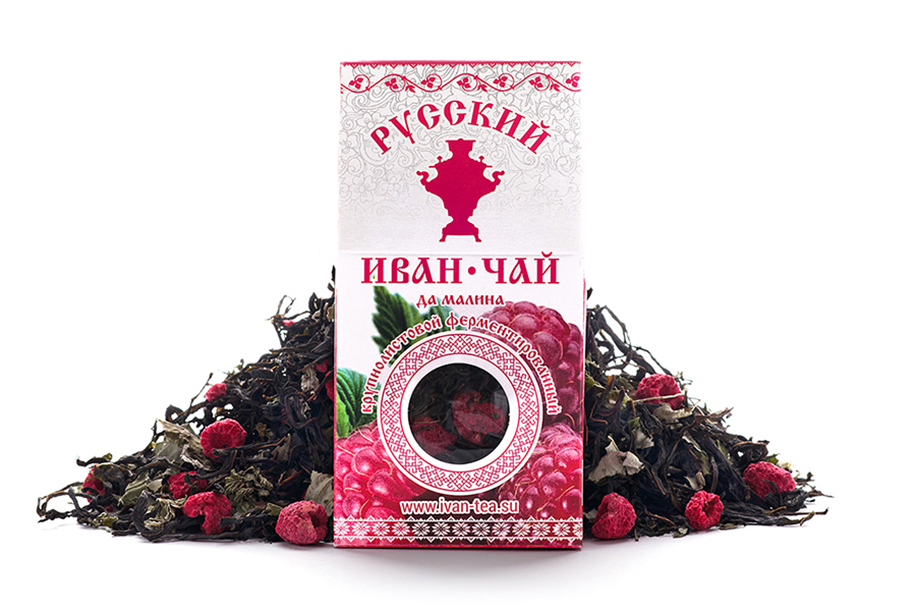 Russian Ivan Tea (Russian Willow herb Tea) with raspberry