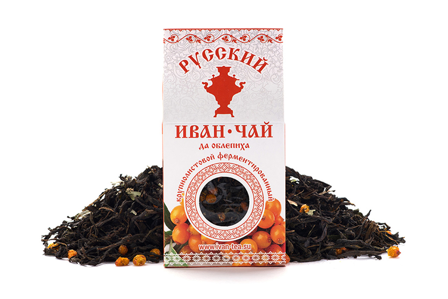 Russian Ivan Tea (Russian Willow herb Tea) with sea-buckthorn