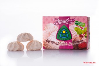 Вкуснейший натуральный зефир Вологодское лукошко со свеклой  от Вологодской кондитерской фабрики оптом