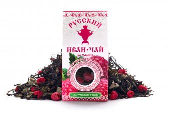 Русский Иван-чай ферментированный с малиной 50 гр.