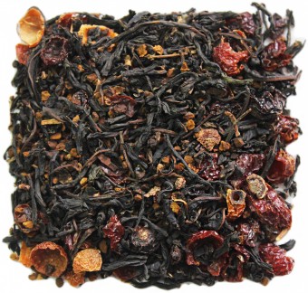 Чага-чай "Дикая Сила", 250 грамм, чага березовая с ферментированным иван-чаем и шиповником, дой-пак