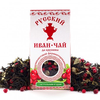 Купить Русский Иван-чай с брусникой ферментированный