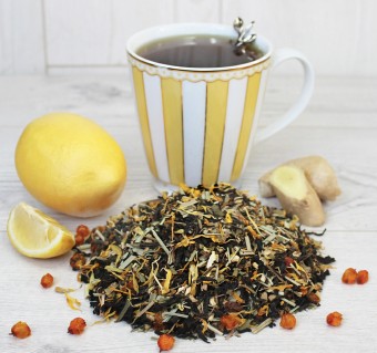 Русский Иван-чай с облепихой, имбирем и лимоном, 75 грамм, дой-пак