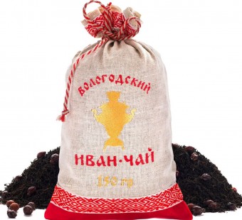  Вологодский Иван-чай с шиповником в льняном мешке 150 г