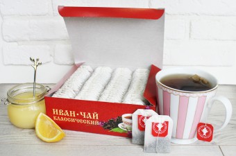 Русский Иван-чай Классический, 100 пакетиков с ярлычком