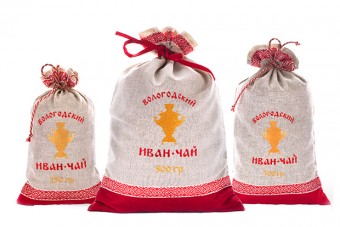 Купить Вологодский Иван-чай в льняном мешке 150 гр в интернет-магазине "Русский Иван-чай"